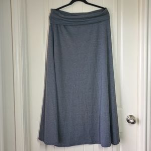 LaLuroe gray maxi skirt xl